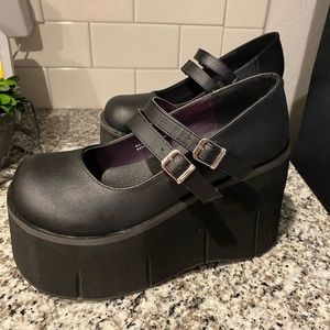 Kera-08 Black Demonia Mary Jane shoes